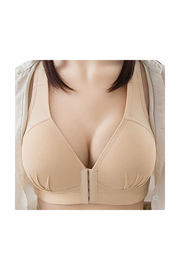 Lingerie Femme Sexy Ensemble Homme Sexy Hot y20.k Soutien-Gorge de Sport Mince Respirant avec Bouton Avant pour Femme sans An