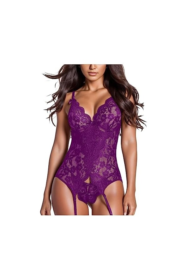 Lingerie Femme Sexy Ensemble Homme Sexy Hot y22k Bodysuit Halter Femme Dentelle Lingerie Sexy Lingerie Set Bowknot Body Trans