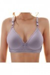 Brassière Femme Sexy Soutien-Gorge Confortable et Séduisant sans Armature Fin pour Personnes Âgées