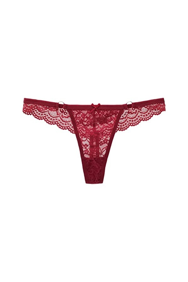 Culotte Dentelle Sexy pour Femme sous Vetements Culotte Femme Taille Midi Confortable Slip Sexy G-String Ficelle Culottes Rem