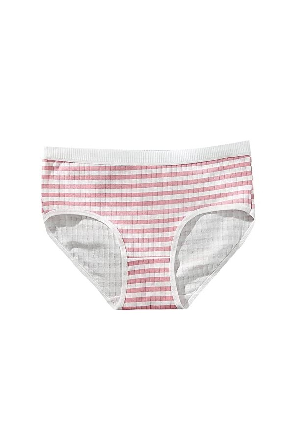 Culottes en Pur Coton et Soie Femme Slips Couleur Unie 2023 Nouveau Stretch Pantalons Triangle de Absorbante Menstruelle Stri