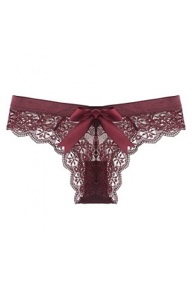 KEIZHUONIQIU Tanga-Strings Tangas de Femme Erothique Slip Coquine Dentelle pour Femmculottes Taille Haute Blanc sous-Vetement