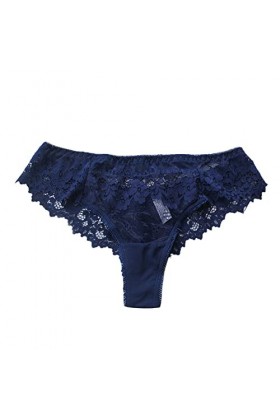 KEIZHUONIQIU G-String et Tangas Femme Ouvert Slip Confortables Crochet Dentelle pour Femmculottes Taille Haute Invisible sous