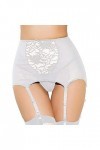 UOWEG Femmes Sexy Dentelle Cuisse-Hauts Jarretière Porte-Jarretelles Lingerie Ensemble Lingerie Rouge Sexy White, XXXL 