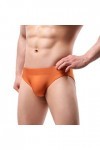 Culotte pour homme - Sous-vêtements courts et souples - Sous-vêtements sexy - Sous-vêtements pour homme, Orange, M
