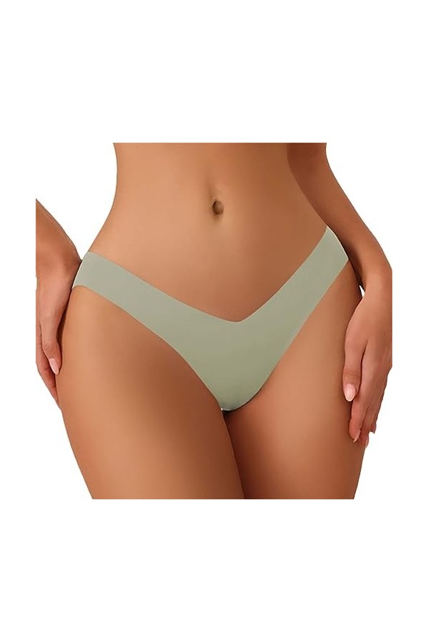 Shorts pour Femme Taille Haute Pantalons Triangle Couleur Unie Slips Stretch Culottes en Pur Coton et Soie Grande Taille de A