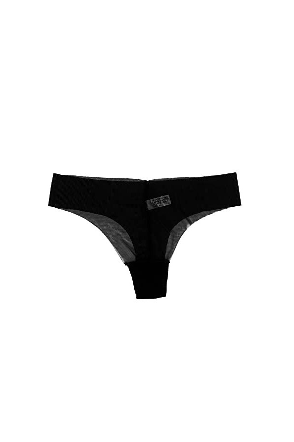 UOWEG Knickers Culottes Ultra-Minces Thong Briefs G-String sous-vêtements Femmes Lingerie Lingerie Ouverte Sexy Black, One S