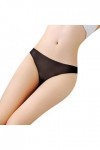 UOWEG Knickers Culottes Ultra-Minces Thong Briefs G-String sous-vêtements Femmes Lingerie Lingerie Ouverte Sexy Black, One S
