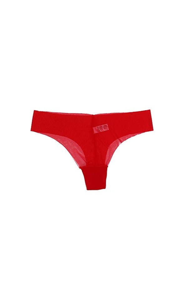 UOWEG Knickers Culottes Ultra-Minces Thong Briefs G-String sous-vêtements Femmes Lingerie Lingerie Ouverte Sexy Red, One Siz