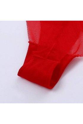 UOWEG Knickers Culottes Ultra-Minces Thong Briefs G-String sous-vêtements Femmes Lingerie Lingerie Ouverte Sexy Red, One Siz