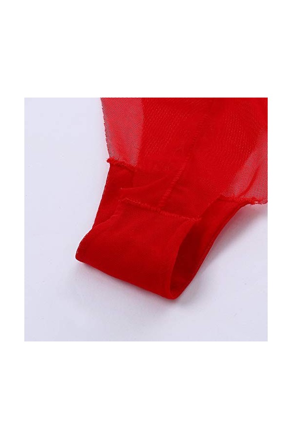 UOWEG Knickers Culottes Ultra-Minces Thong Briefs G-String sous-vêtements Femmes Lingerie Lingerie Ouverte Sexy Red, One Siz