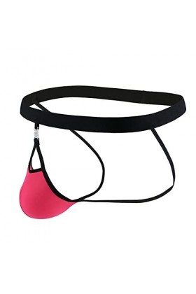 chiphop Peignoir De Bain Absorbant Culotte Homme Glace Soie Dos Vide Sexe Culotte String Fesses détachables exposée Glace Soi