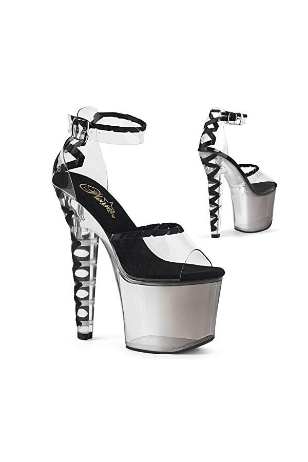 pleaser LOVESICK-712T CLR-Blk/Faded Blk UK 4 EU 37 