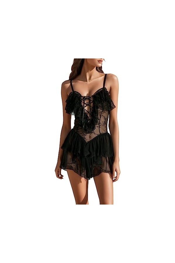 Lingerie Nuisette Femme Sexy Hot Body Nuisette See Through Valentin Erothique Ensemble Sensuelle Fonds De Robe Push Up Nuiset
