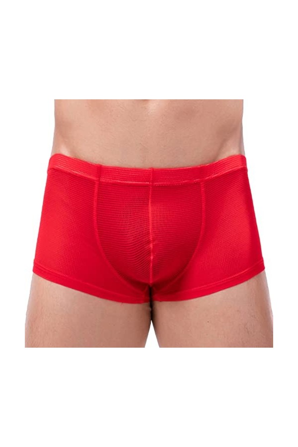 CUTeFiorino Sous-vêtements colorés pour homme, plat, mince, respirant, sport tendance, boxer de sport décontracté avec coupe 
