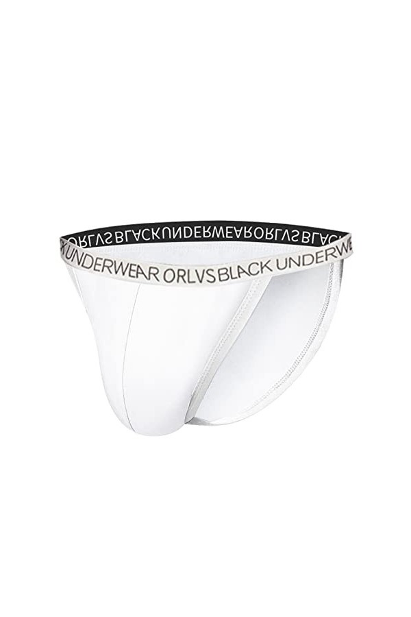 Lot de 2 culottes sexy pour homme, Blanc., M