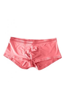 CreoQIJI G Cup Sous-vêtements pour homme, Rose, M