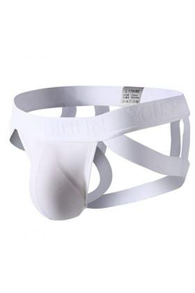 CUTeFiorino Boxer stretch pour homme Sexy Low Rise Briefs Ice Thread Sous-vêtement Fashion Ride Up, Blanc., M