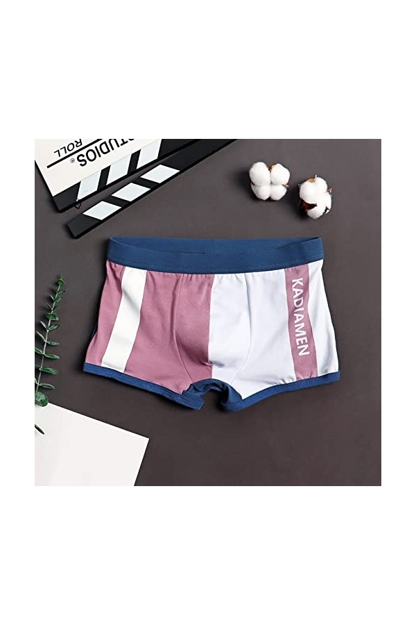 CUTeFiorino Sous-vêtements ouverts pour homme en coton - Boxer pour garçon - Personnalité - Pantalon ample - Pour jeunes - Sp
