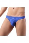 String Homme Sexy Hot Dentelle Slips Boxer Briefs rayés culottes Bikini hanches basses demi-taille couleur hommes sous-vêteme
