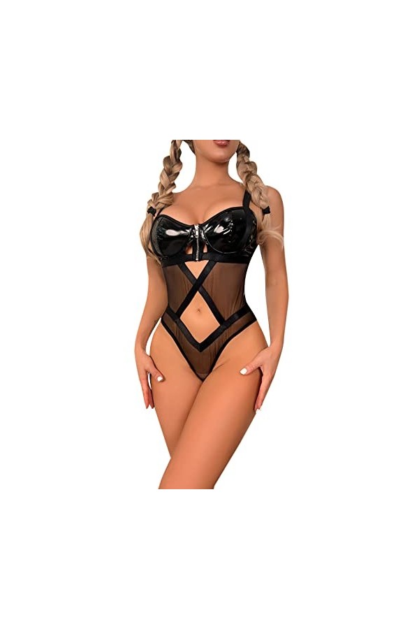 Lingerie Sexy Femme Sexy Lingerie Grande Taille Teddy Erothique Ensemble Harness Fonds De Robe Valentin Sissy Érotique Harnai