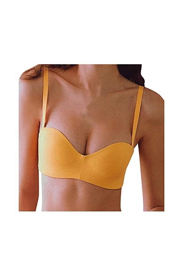 Lingerie Femme Sexy Ensemble Homme Sexy Hot y.2k épaule Mince Dos Soutien-Gorge sous-vêtements exposés Glossy Femmes Sangles 