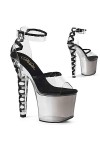pleaser LOVESICK-712T CLR-Blk/Faded Blk UK 4 EU 37 