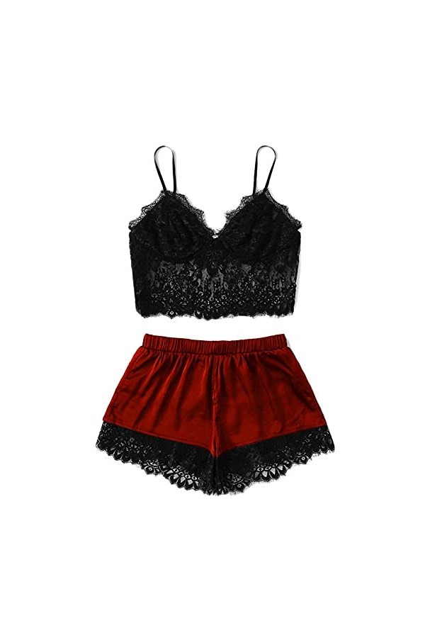 Zannycn Lingerie sexy sexy pour femme - Lingerie sexy - Lingerie sexy pour femme - Lingerie sexy pour femme, Bordeaux, XL