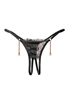 Générique Femme Culotte Dentelle Sexy Culotte sous Vetements Tanga Dentelle String Sexy Chic Culottes Femme sans Couture Culo