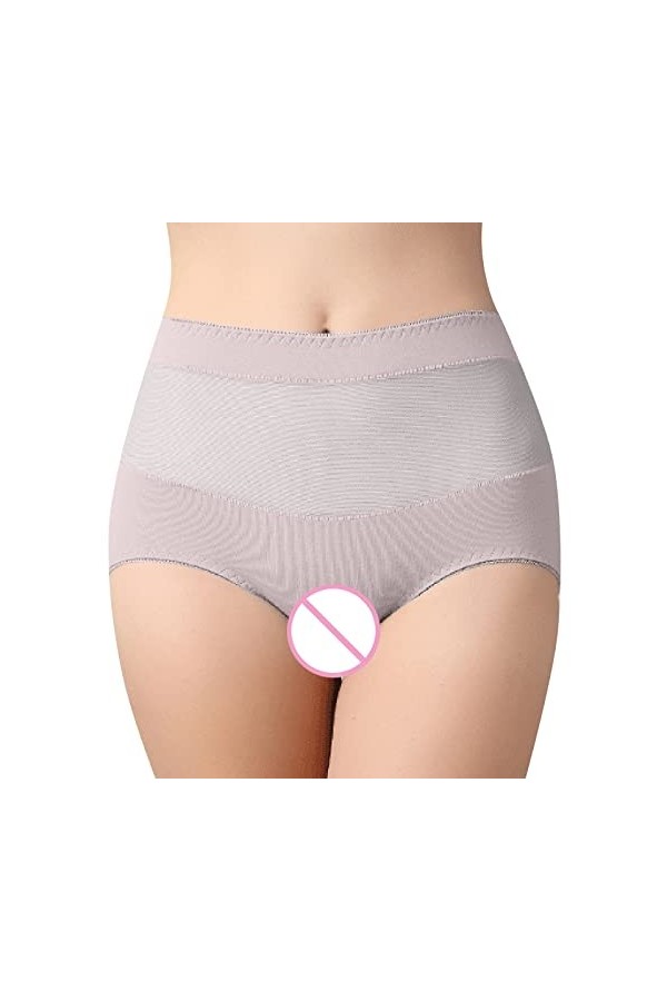 Shorty Femme Stretch Culottes Ouvertes Sexy Culottes Coton Entrejambe Décontracté sous-vêtements Femmes Culottes Ouvertes Cul