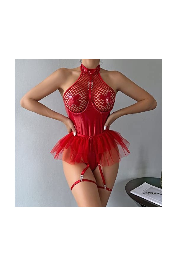 Nuisette Sexy Femme Érotique Ouverte Erothique Ensemble Slutty Hot Grande Taille Harnais Robe Sissy Érotique Sling Pyjama Har