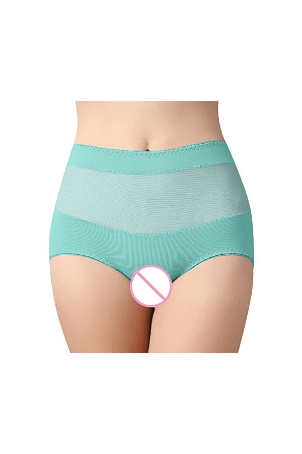 Shorty Femme Stretch Culottes Ouvertes Sexy Culottes Coton Entrejambe Décontracté sous-vêtements Femmes Culottes Ouvertes Cul