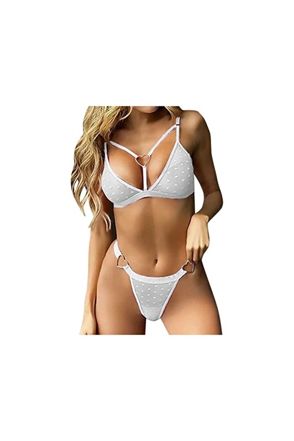Lingerie sexy - Sous-vêtement ouvert - Pour garçon - 110 à 116 cm - Lingerie sexy - Ensemble de soutien-gorge - Dentelle + so