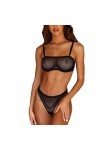 Lingerie Femme Sexy Ensemble Homme Sexy Hot y25k Soutien-Gorge Sexy sous-vêtements Brief Mesh Fil de Bralette Maillage Sexy L