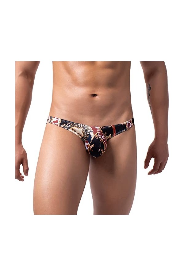 FGUUTYM Trunks Pantalon sexy imprimé triangle pour homme, Noir , XL