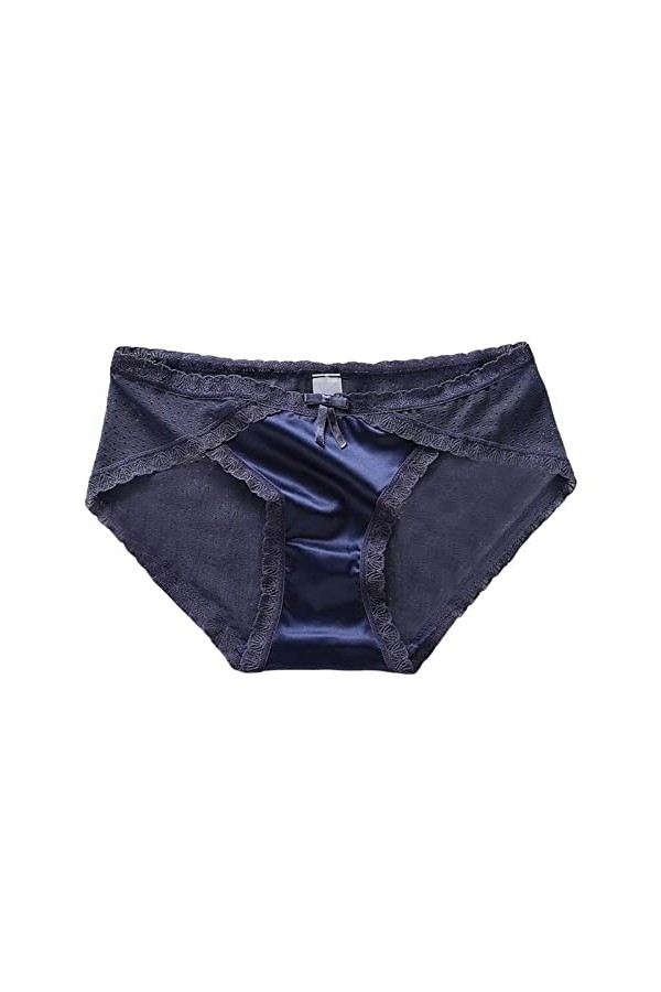 Générique Lingerie Femme Dentelle Sexy sous-vêtements Shorties Culottes À Nœud Taille Basse Culotte Gainante Femme Culotte Ou