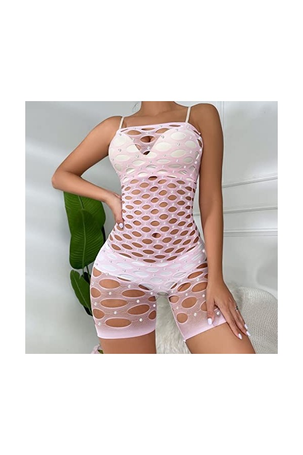 Lingerie Femme Sexy Ensemble Homme Sexy Hot y2*k La Grande Maille Populaire habille la perceuse Faite Main de Point sous-vête