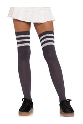 Leg Avenue 6605 Bas De Sport Gris Blanc Cassé Tu Eur 34-38