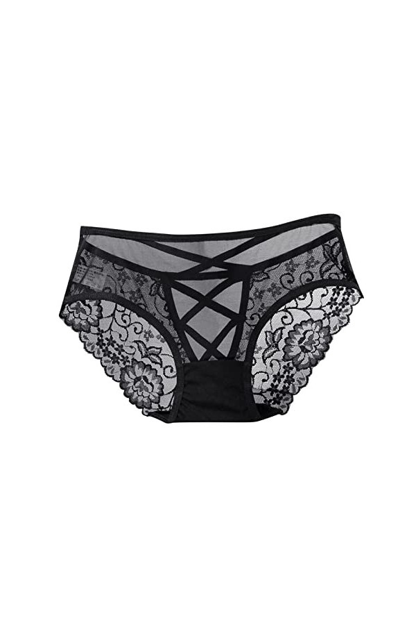 Sous-vêtements invisibles en soie - Culottes - String - Sous-vêtements pour femme - String - Lingerie sexy - Dentelle - Sans 