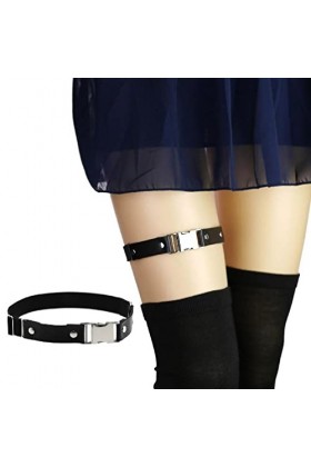 Ranuw Chaîne Jambe Fille Ceinture Jarretière Jambe Punk Chaînes Cuisse Chaîne Corps Noire Festival Chaîne Corps avec Boucle À