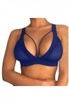 Sexy Women Girl Hollow Out Elastic Cage Bra Bandage Strappy Halter Bra Ouverte Entrejambe