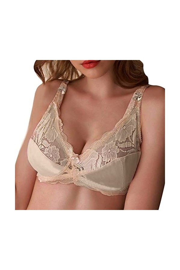 HANXIULIN Soutien-gorge push-up pour femme - Fermeture avant - Sans coutures - Soutien-gorge push-up - Soutien-gorge push-up 