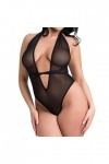 liaddkv Sexy und Bequeme 1-teilige Sexy Unterwäsche für Damen in großer Größe Mesh Hemdchen Dessous, Noir , XXL