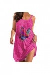 Robe Robe appropriée pour Les Femmes Robe dimpression sans Manches en Vrac Robe de Plage Robe de Mode Sexy Fête des Mères Ca