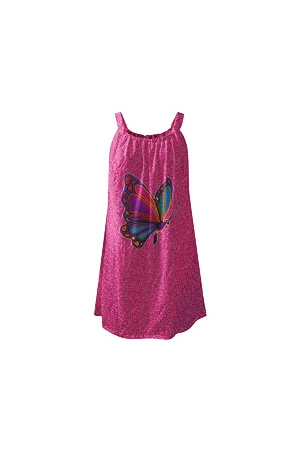 Robe Robe appropriée pour Les Femmes Robe dimpression sans Manches en Vrac Robe de Plage Robe de Mode Sexy Fête des Mères Ca