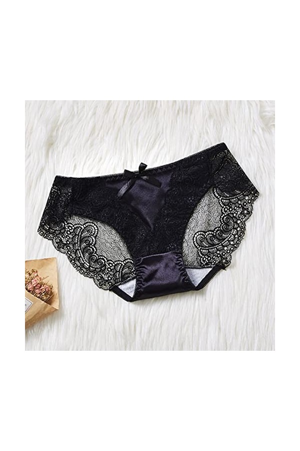 Femme Coquine Érotique Culotte Stretch Taille Culotte en Dentelle pour Dentelle String Sexy Erothique G-String sous-vêtements