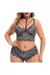 Lingerie Femme Sexy Ensemble Homme Sexy Hot y28.k Ensemble de Lingerie Grande Taille pour Femme Sexy Halter Choker Soutien-Go