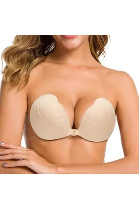 SUPTTING Brassière Femme Sexy Coussinets en Silicone pour Rassembler et Soutenir Confortables et Discrets