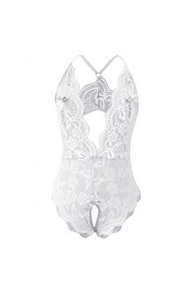 Générique Lingerie Sexy Femme Body et Combinaison Femmes Sexy V Cou sous-Vêtements Sexy Lingerie Dentelle Dos Longe sous-Vête