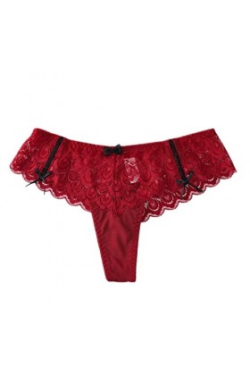 Culottes pour Femmes Mode féminine Sexy Taille Basse Culottes À Nœud Taille Basse Culotte sous Vetements Culottes Culotte Cot